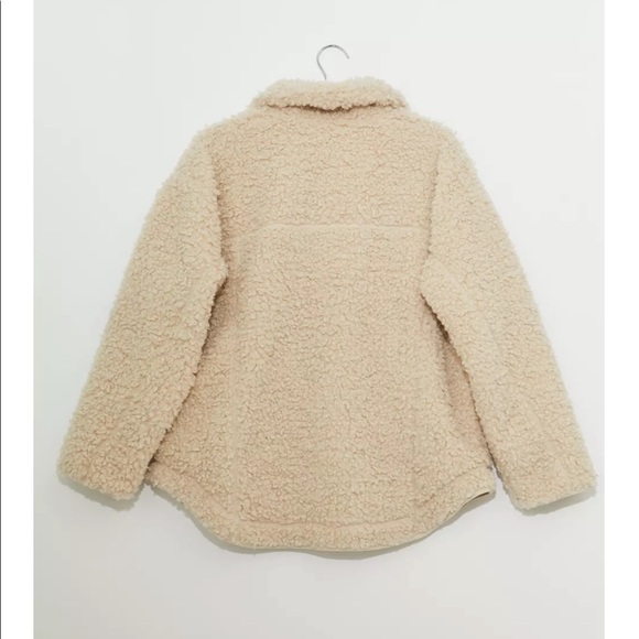 Cream Zip-Front Teddy Jacket - Picture 6 of 6